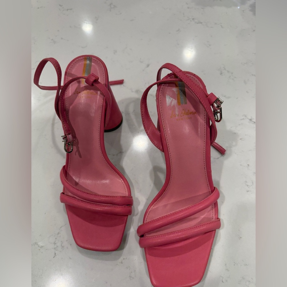 Sam Edelman Pink Strappy Heeled Sandals